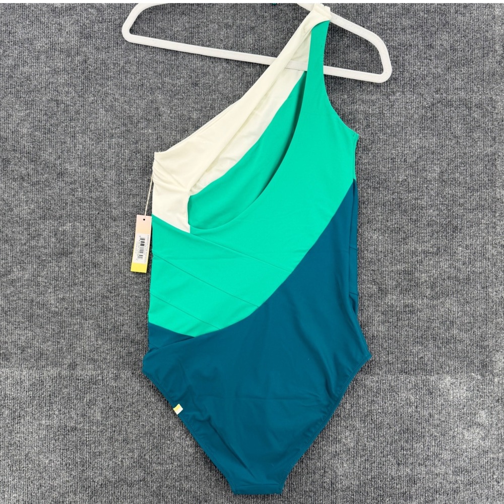 Summersalt The Long Torso Sidestroke One Shoulder One Piece Swimsuit Sz 10L NWT - Picture 4 of 11